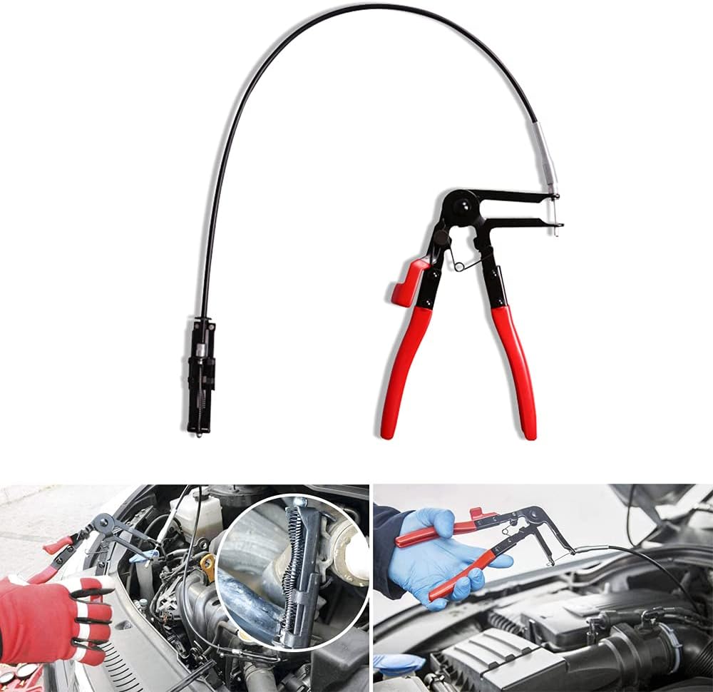 24" CableType Flexible Hose Clamp Pliers, Shaft Fuel Oil Water Hose