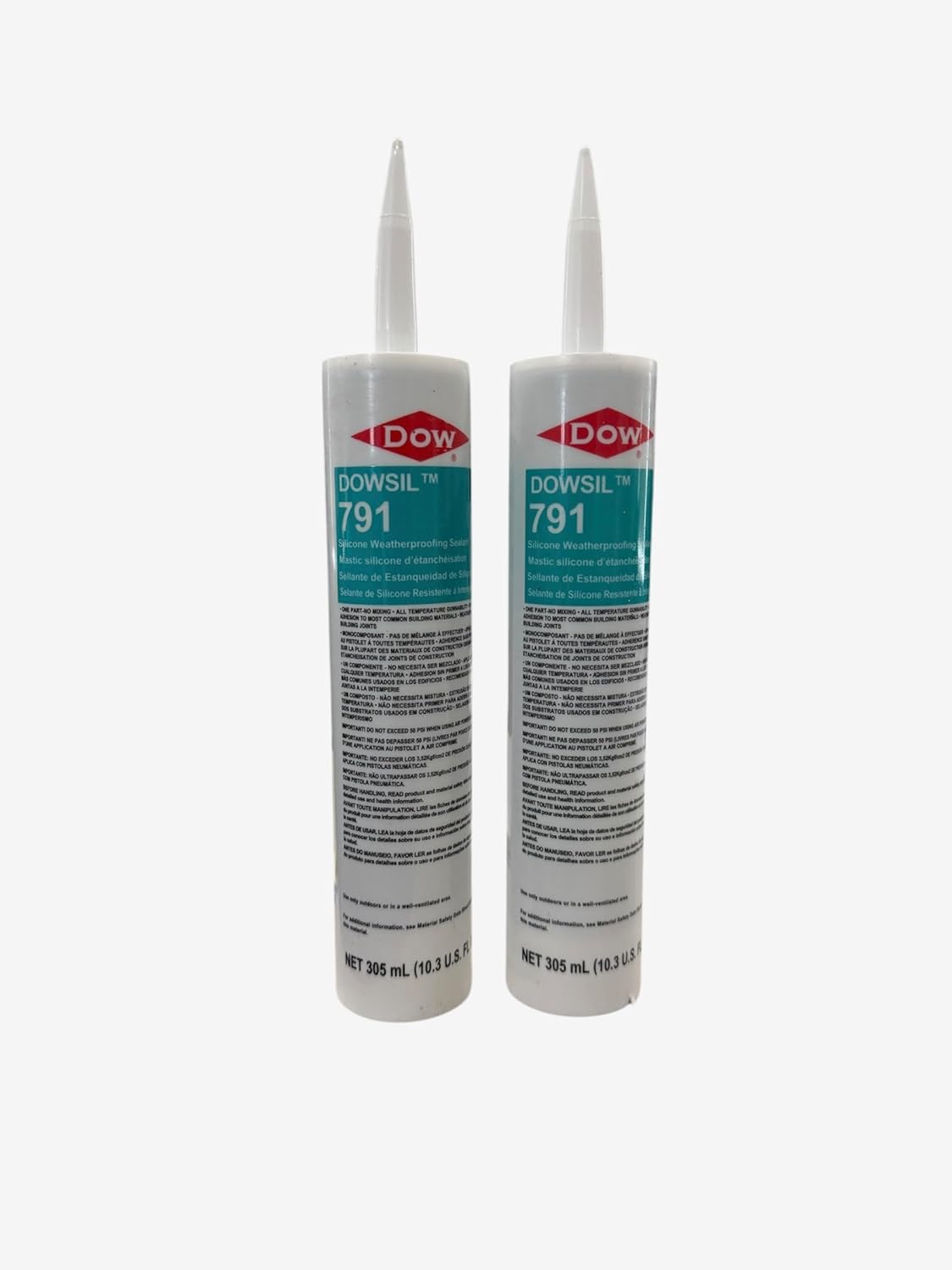 DOWSIL 791 Weatherproofing Sealant Gray (2-Pack)