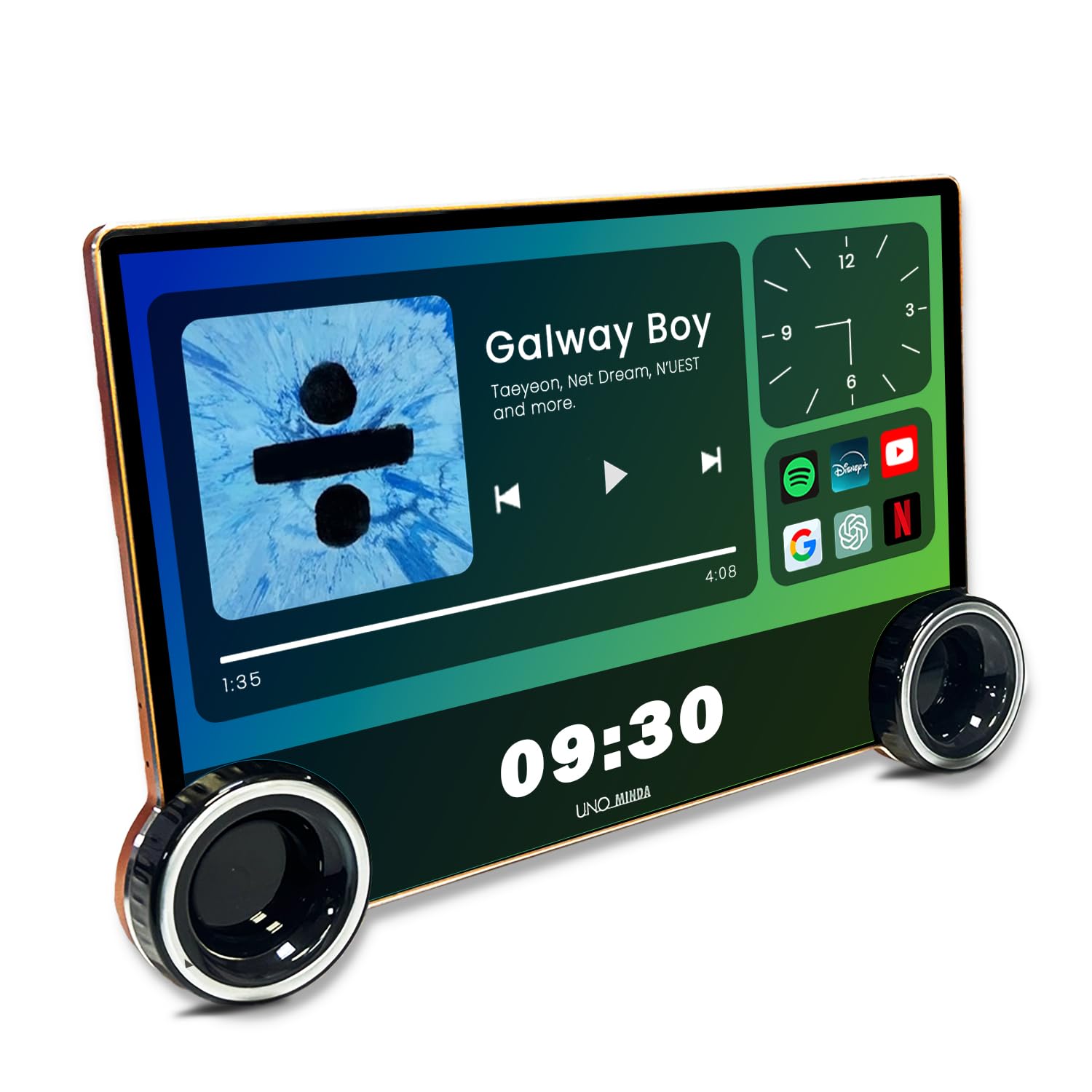 Uno Minda 11.5"" Car Android Player IPS Screen, 4+64GB, 4G SIM, WiFi,  CarPlay &