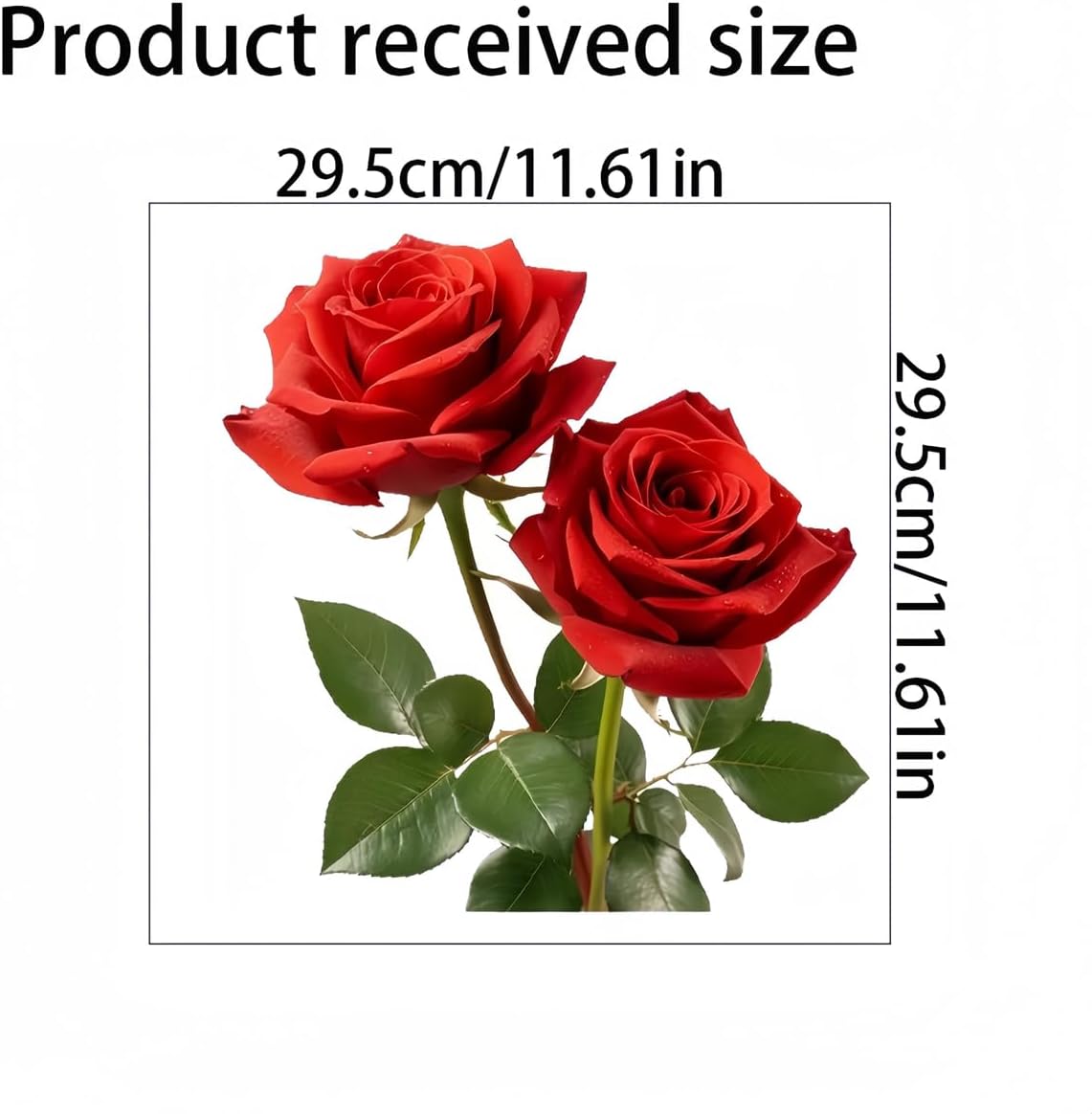 Two Roses Toilet Cover Sticker Decals,Flower leaf bird Waterproof Toilet Lid Tank Seat Decals Cistern Self-Adhesive Bathroom Wall Sticker