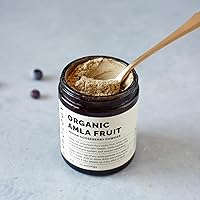Vista 2 de Erbology Polvo orgánico Amla de 3.2 onzas, 45 porciones, grosella espinosa india, regeneración de la piel y el cabello, rico en vitamina C