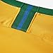 NIKE 2018-2019 Brazil Home Football Shirt, Yellow, Large