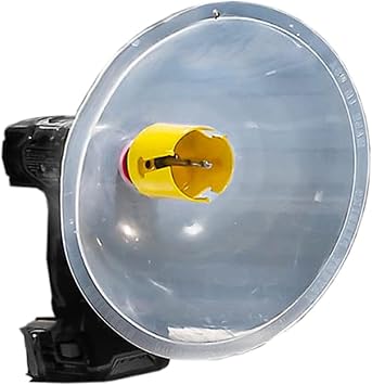 Rack-A-Tiers Drillers Dust Bowl - Hole Saw dust Bowl Installing recessed Lights, Works for All Hole saws, Flexible Drywall Dust Collector, Overhead Drilling dust Catcher 48000