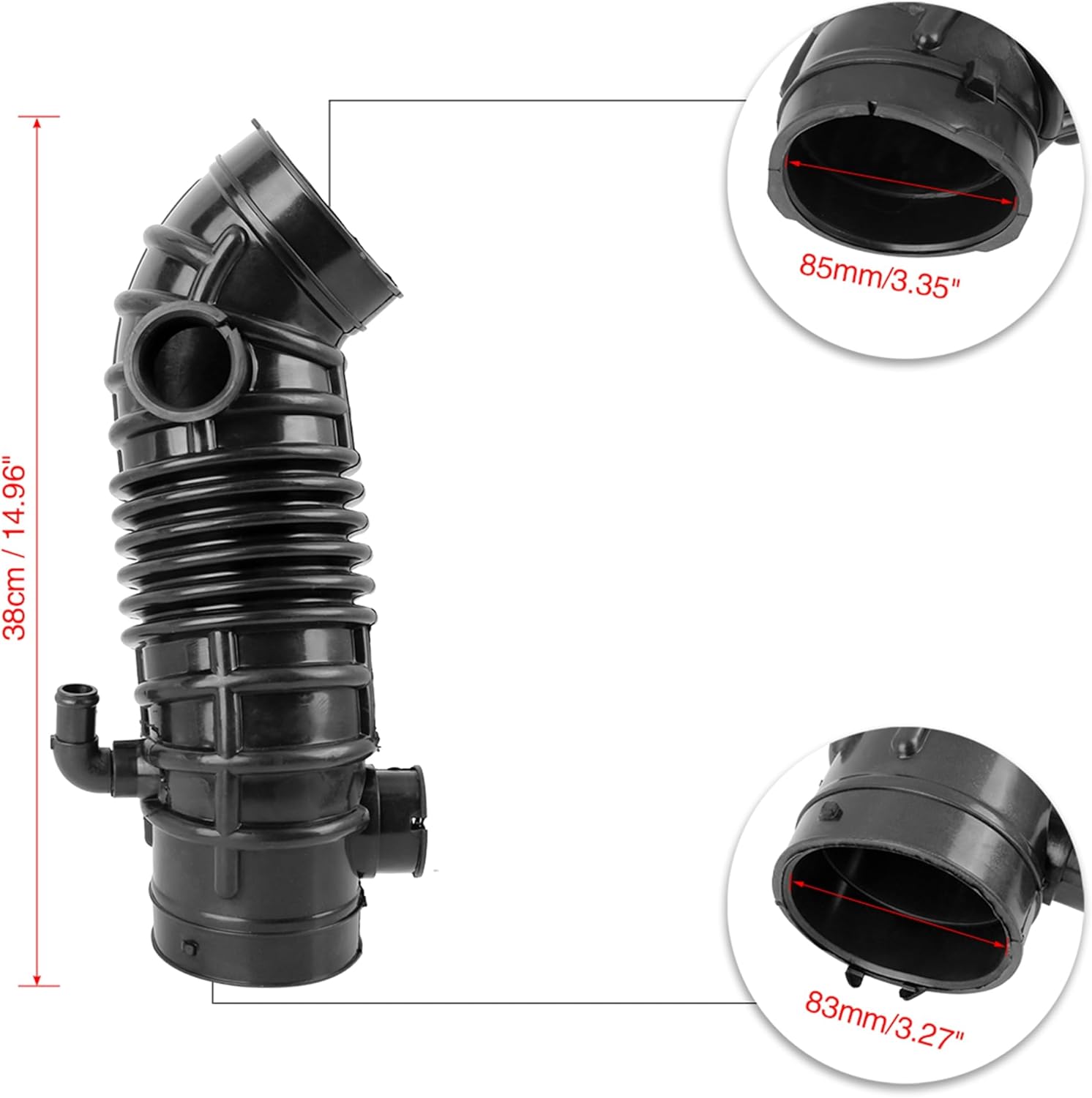 X AUTOHAUX Air Intake Hose for Kia Sedona 2006-2009 for Hyundai Entourage 2007-2008 Replace 281384D200 28138-4D200