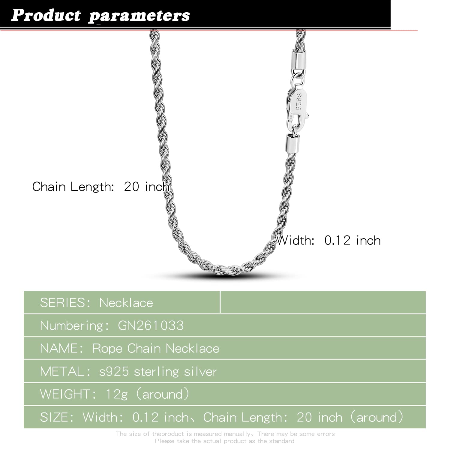 Dankadi Collier à Corde Fin 3MM pour Pendentif en 925 Argent, Chaîne Tressée à Maille Enrouler Plaqué Or 16"-30" (40-76CM) Design Italien Cadeau Bijoux Fête Anniversaire pour Homme Femme
