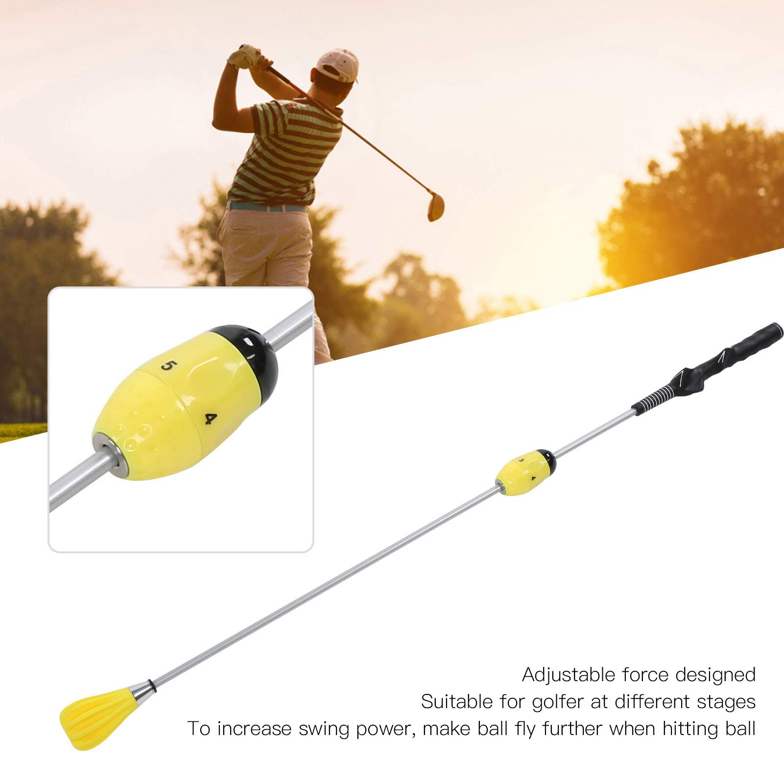 Golf Swing Practice Stick Trainer Device, Lightweight Golfer