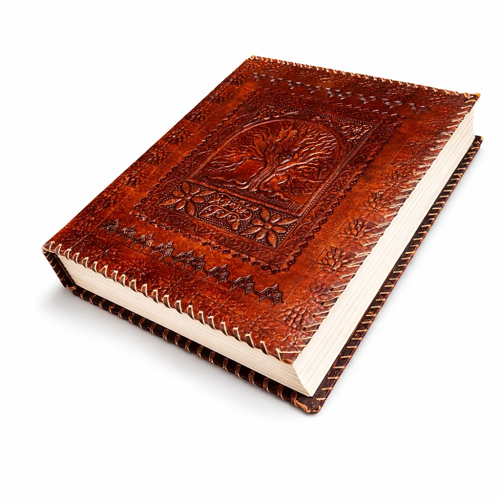 600 Seiten massives LederTagebuch | Baum des Lebens Tagebuch | großes LederSkizzenbuch | handgefertigtes Tagebuch | LederGrimoire | LederNotizbuch | Buch der Schatten | SchreibLederNotizbuch