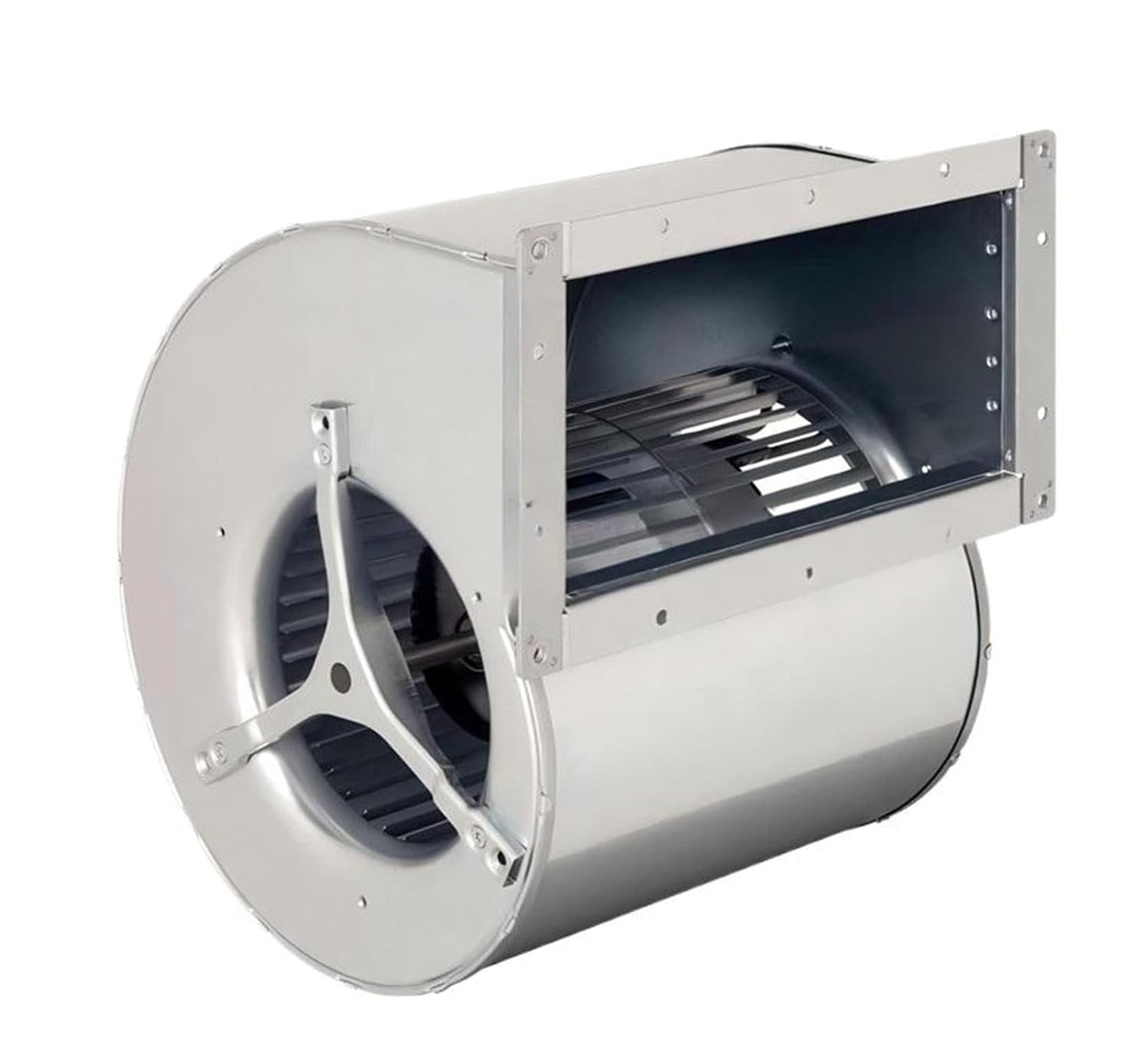 Ventola centrifuga 150 W ad alte prestazioni, ventilatore industriale a doppia ingresso, 29664 ft³/h, flusso d'aria e 60 dB silenzioso, per fabbrica, tunnel, ventilazione navale, acciaio zincato, 26,9
