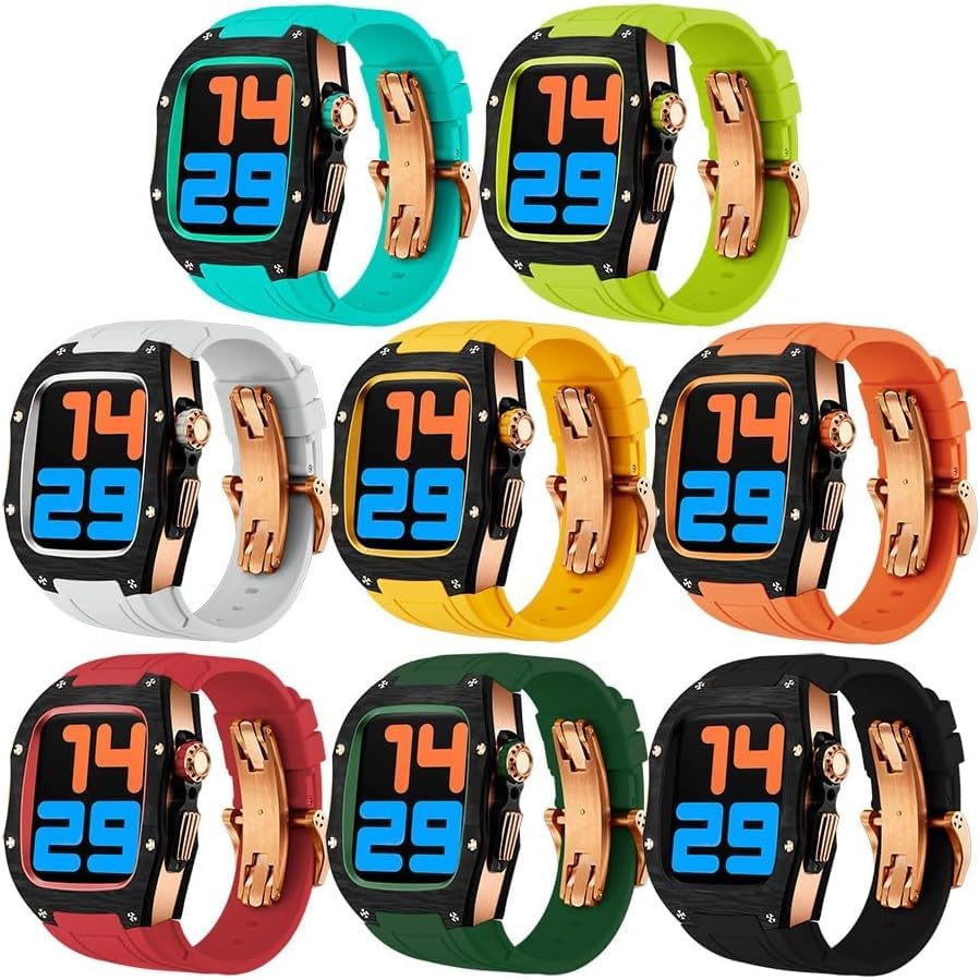 Boîtier titane Apple Watch 45mm style RM | Luxe et carbone