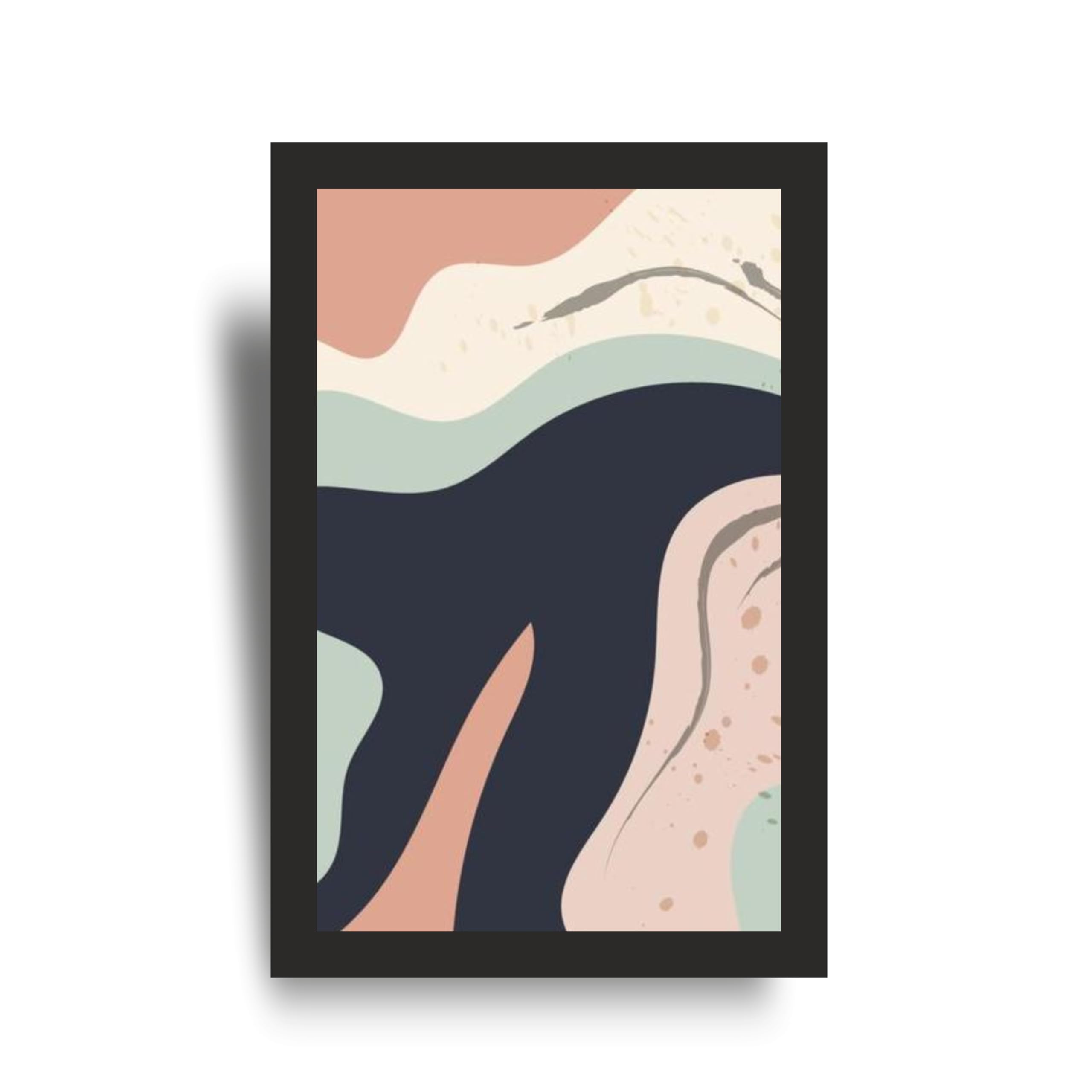 Modern Abstract Flow Wall Art Set of 3 Frames – view 2
