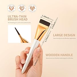 docolor Flat Foundation Brush for Liquid Makeup,Ultra Thin Liquid Foundation Brushes Premium Makeup Face Brush for Blending, Cream, Thin Foundation Brush Makeup Tool Face Foundation Flat Brush