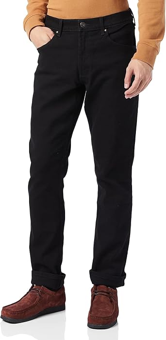 Wrangler - Mens Jeans - Regular Fit - Red Kabel - Darkstone
