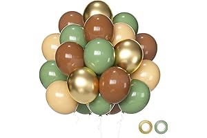 Baby Yoda Balloon Arch 60 Pcs 12 Inch Sage Green Brown Gold Party Balloons