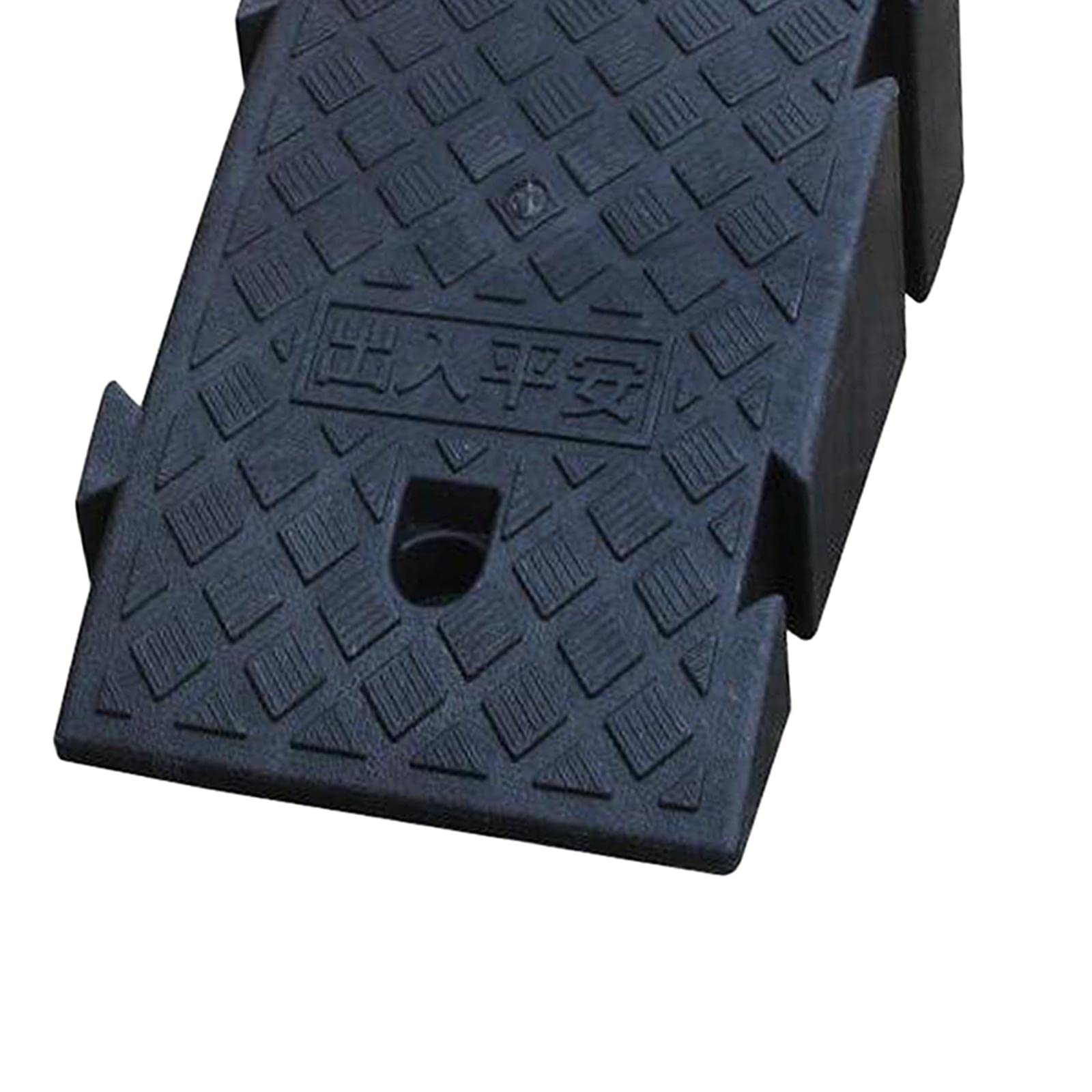 MYADDICTION Portable Curb Ramp Wheelchair Threshold Ramp Kerb Ramp Non-Slip 16cm Black