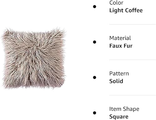 Miniatura 5 de OJIA Deluxe- Funda de cuero sintético esponjosa y mullida para cojines muy suave y decorativa