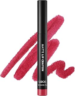 L.O.C.K. MATTE LIP CRAYON 05 COOL RED Long Lasting Velvet Soft Matte