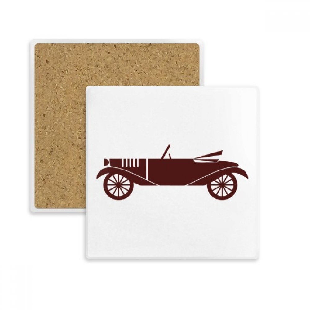 Coaster voiture rétro en pierre absorbante, idée cadeau pour passionnés