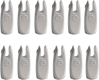 ZSHJG 30Pcs Archery Arrow Nocks 1/4 Inch Plastic Nock Bow Arrows Shaft Hunting Archery Bow (White)