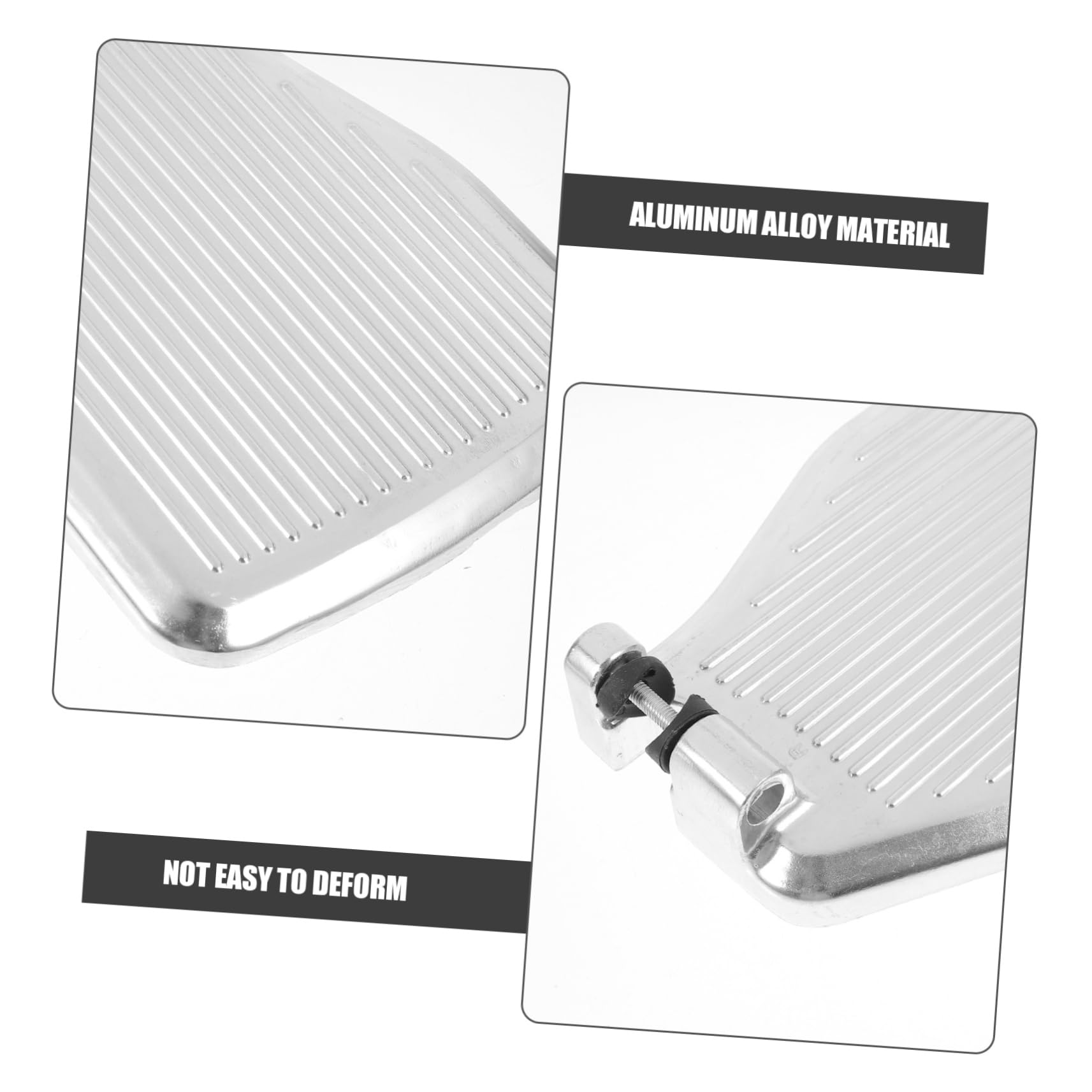 FOMIYES Reposapiés Pedal de Repuesto Silla de Ruedas para Aleación de Aluminio Ligera Diseño Ergonómico para Usuarios Movilidad Reducida en Extremidades Inferiores