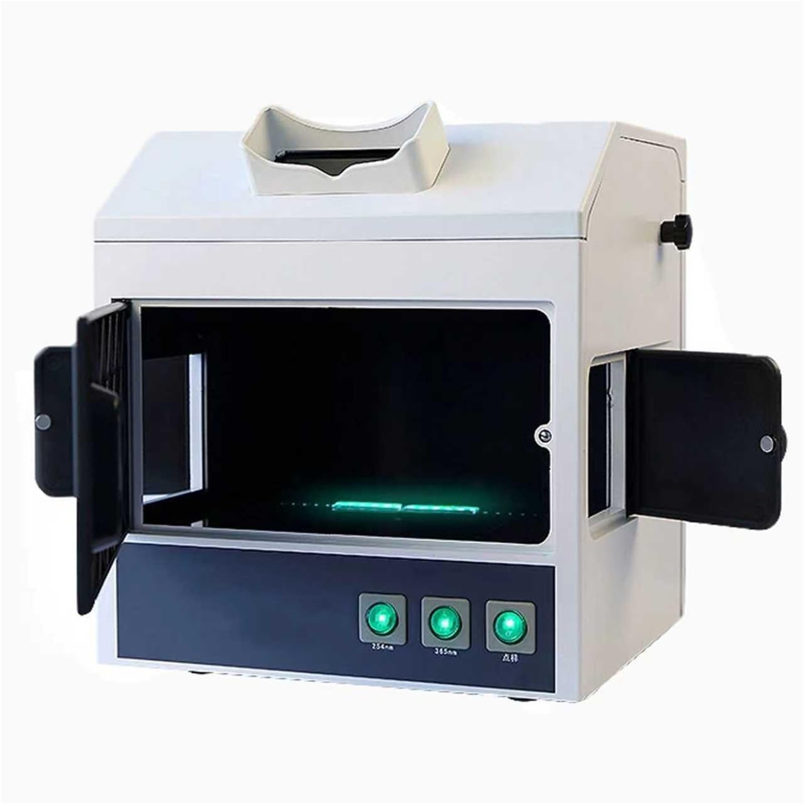 Analizzatore ultravioletto UV, tester di analisi di laboratorio, rivelatore di fluorescenza, lunghezza d'onda 254nm/365nm, con finestra di osservazione, ideale per test di prodotto