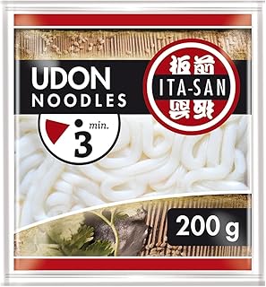 ITA-SAN Udon Nudeln, Gewürzen, schnelle und einfache Zubereitung, halal, vegetarisch, 1 x 200 g
