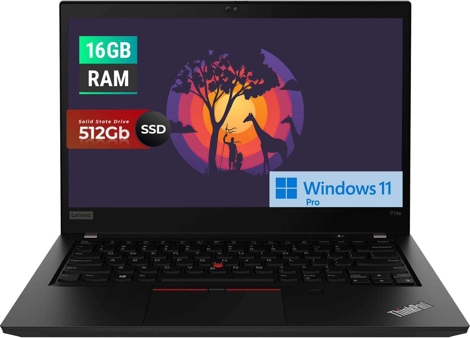 Amazon.com: Lenovo ThinkPad P14s Gen 2 Laptop, Core i5-1145G7, 14