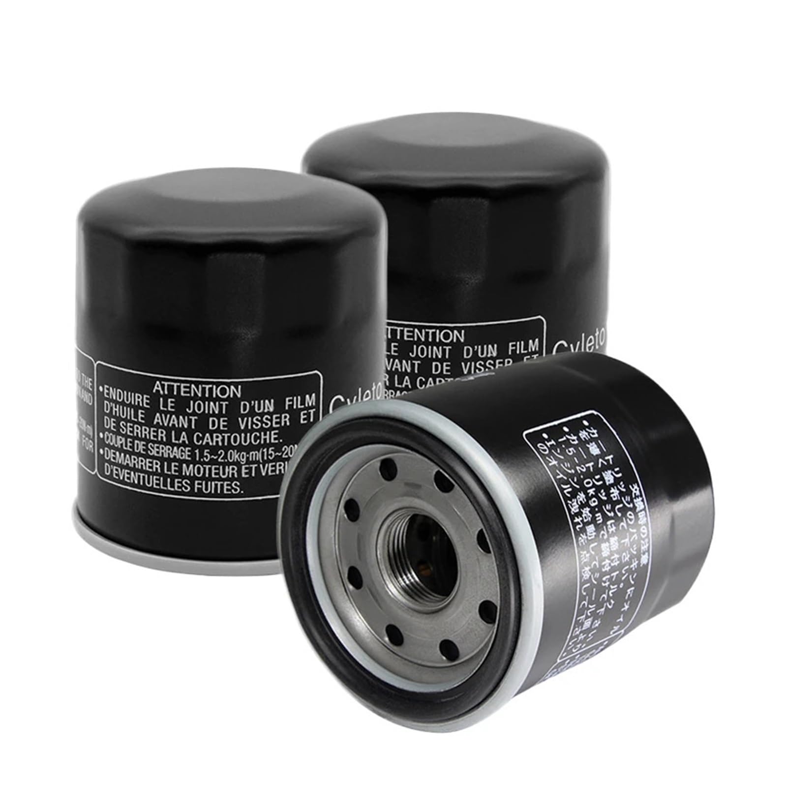 Filtr oleju motocyklowego do ZZR400 ZZR500 ZZR600 ZZR1400 ZG 1400 Concours ZXR250 ZXR400L ZXR400R ZXR 750 ZXR750R(Black 3)