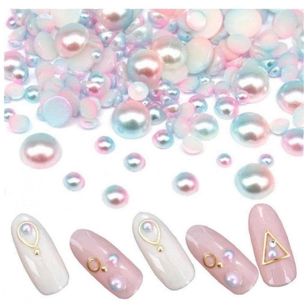 495pcs Pearl Stickers, Flat Back Pearls Sticker Self-adhesive Craft Pearls Pearl Gems Embellishment for Face Beauty Makeup Nail Art Phone Diy Crafts Scrapbooking