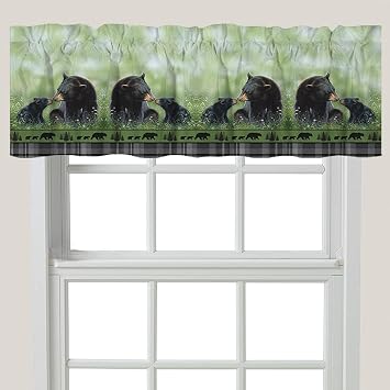 Black Forest Decor Loving Bears Window Valance