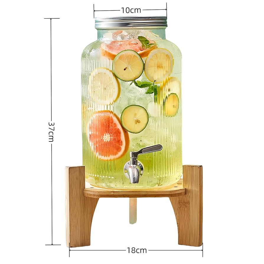 ガラスドリンクサーバー　イタリア製 ガラス ドリンクサーバー 3リットル