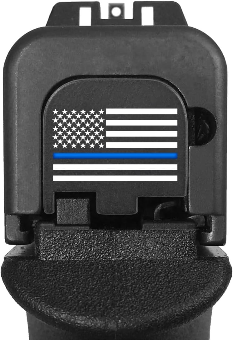 NDZ Performance Slide Cover Back Plate for Gen 1-5 Glock 17 19 19X, Including 43, 43X & 48, Black Anodized Aluminum, Thin Line Series, Made in The USA