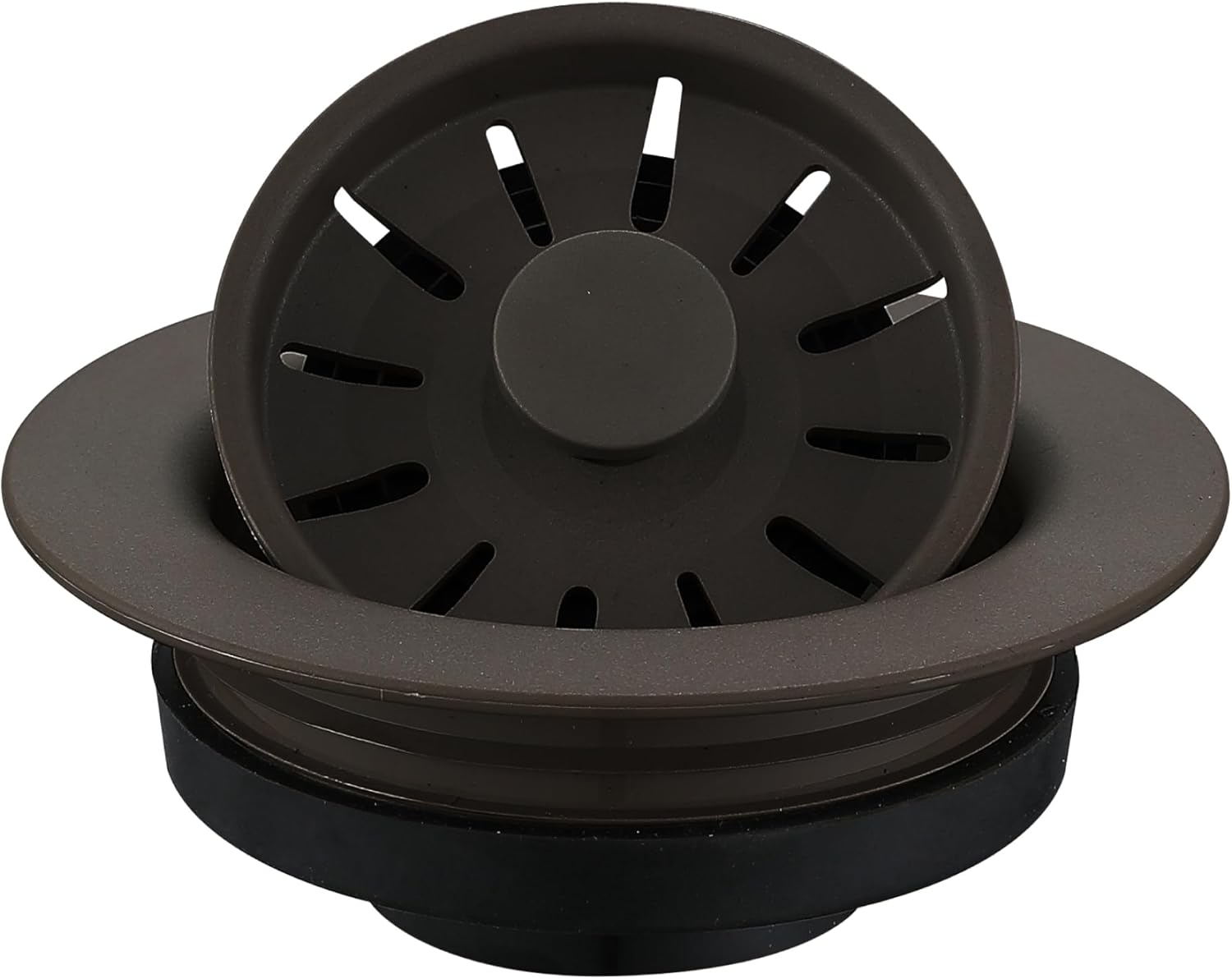 Karran QDFBR Decorative Disposal Flange in Brown, Fits 3.5 Inc Standard Sink Drain Hole
