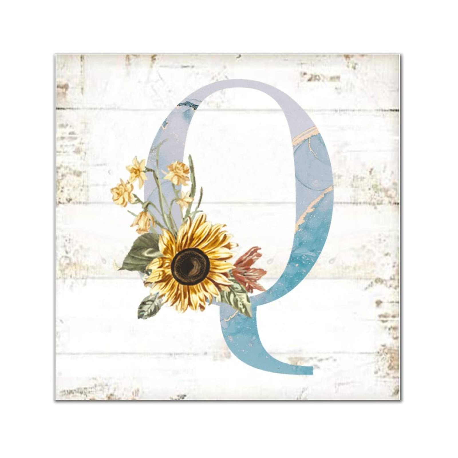 Lettre Q en bois vintage pour reussir la decoration murale de votre chambre