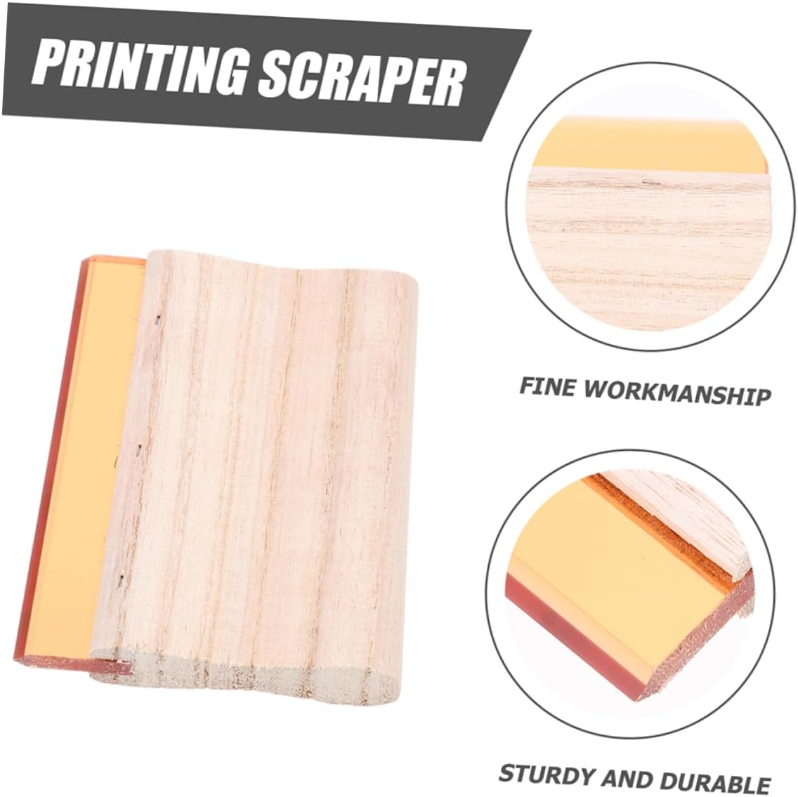 TEHAUX 2pcs Professional Screen Printing Squeegee Handle Scraper for Silkscreen Kit