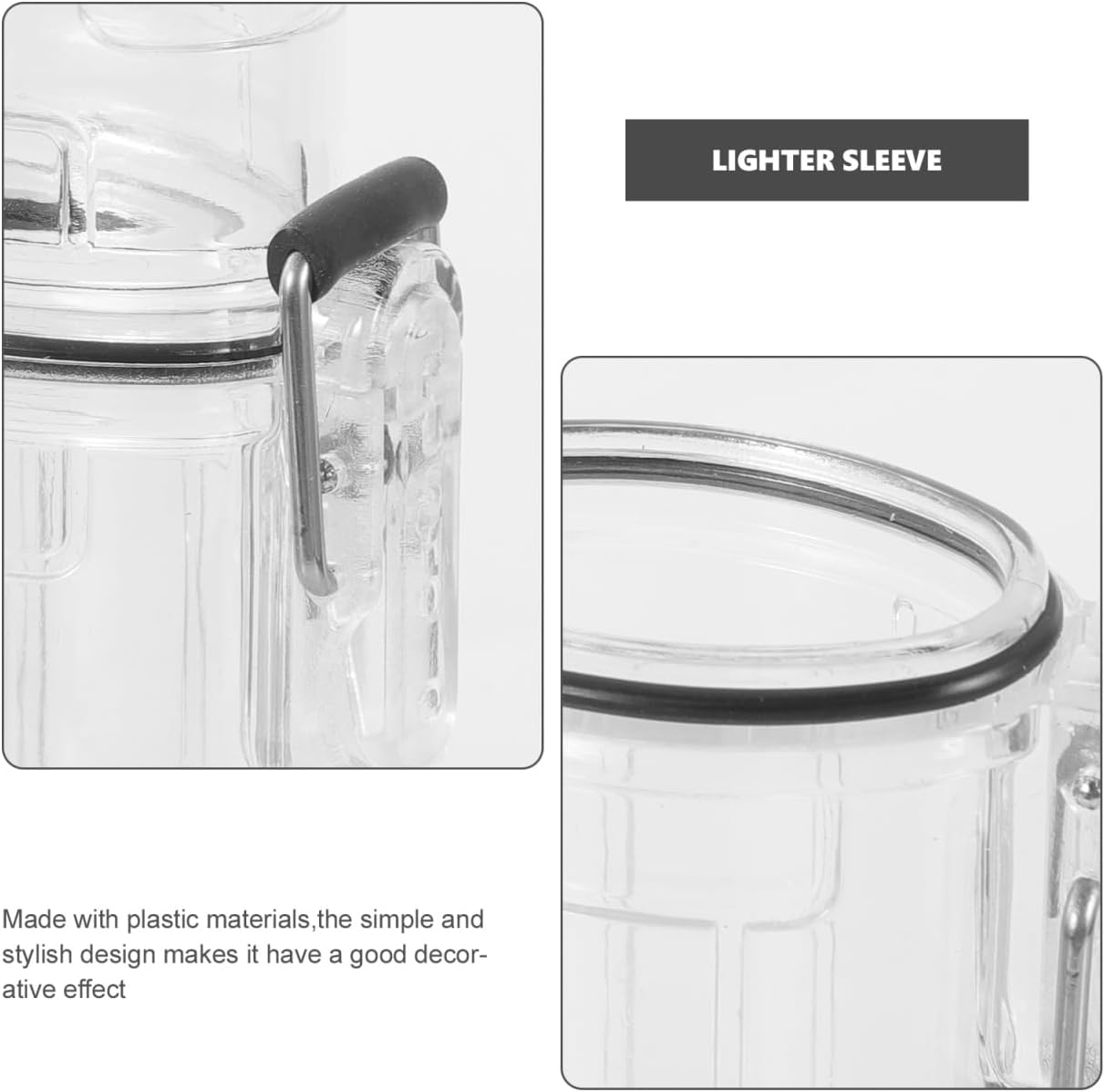 Healeved 4pcs Lighter Holder Case Lighter Protective Sleeve for Storage and Carrying Compact Portable Lighter Protector for Outdoor Activities Lightweight Lighter Cover