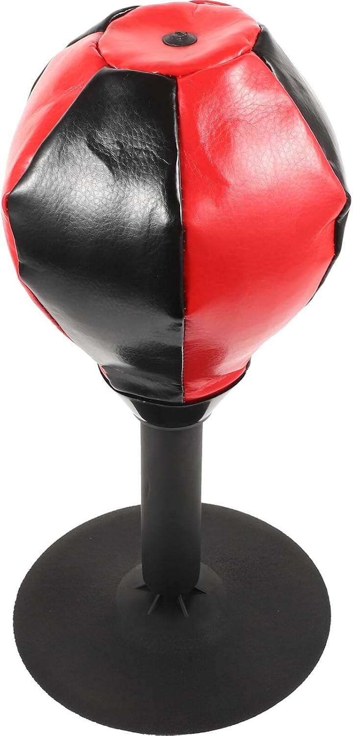 Reflex Boxing Speed Bag Desktop Punching Ball Red for Home Boxing Training Stress Relief Adult and Workout Equipment
