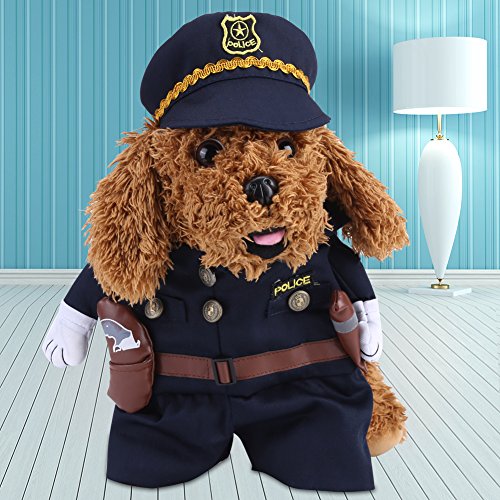 Disfraz para perro tema Policía talla M miniatura 3
