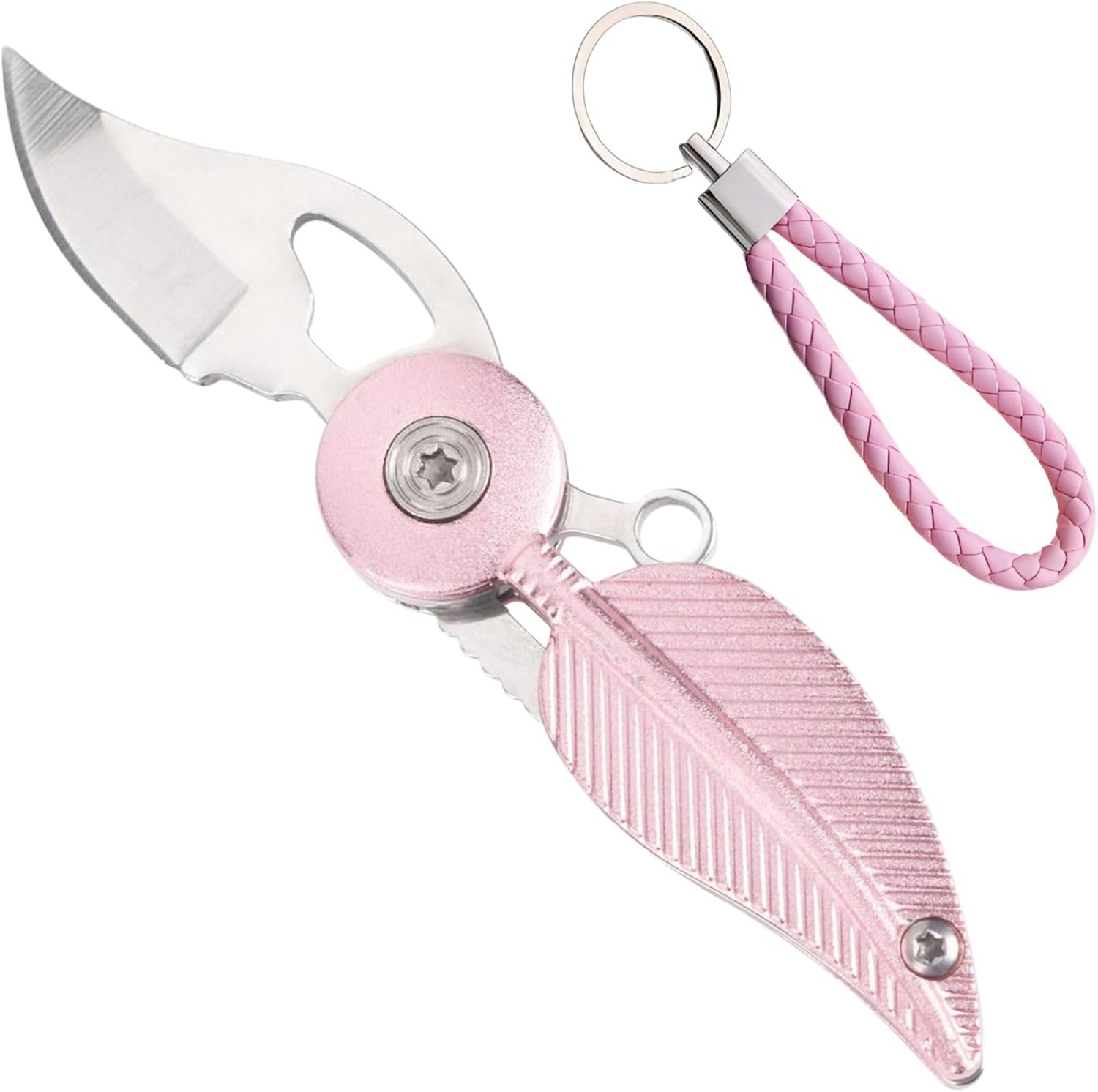 CHJIANAO Pocket Knife Womens with Chain,Small Pocket Knife