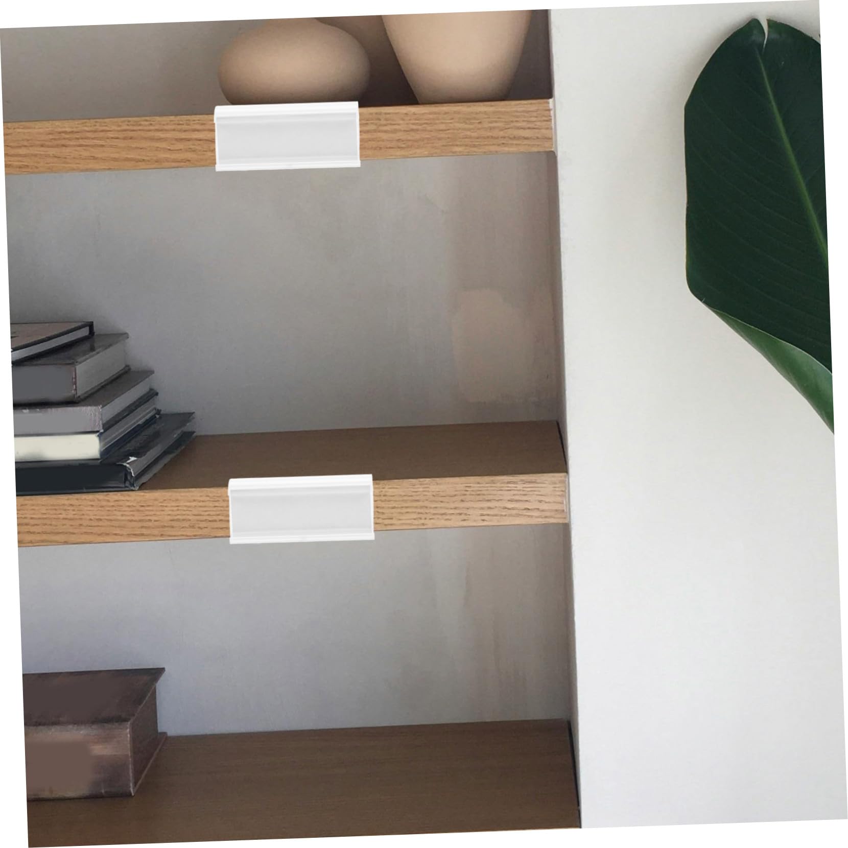 HOMSFOU 100 pezzi Portaprezzi con Clip Supporto Cartellini Resistente per Scaffali Negozi Etichette Riutilizzabile Facile Installare