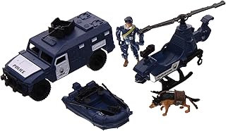 مجموعة ألعاب شرطة متوسط 7 قطع لعمر 3 سنوات فما فوق من كارول- 8836B