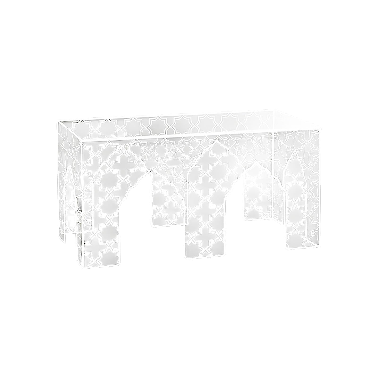 Arabic Transparency Acrylic Serving Tray Storage Rack Elegant Display Stand for Dates and Dessert Middle Eastern Fashion Treat Tray