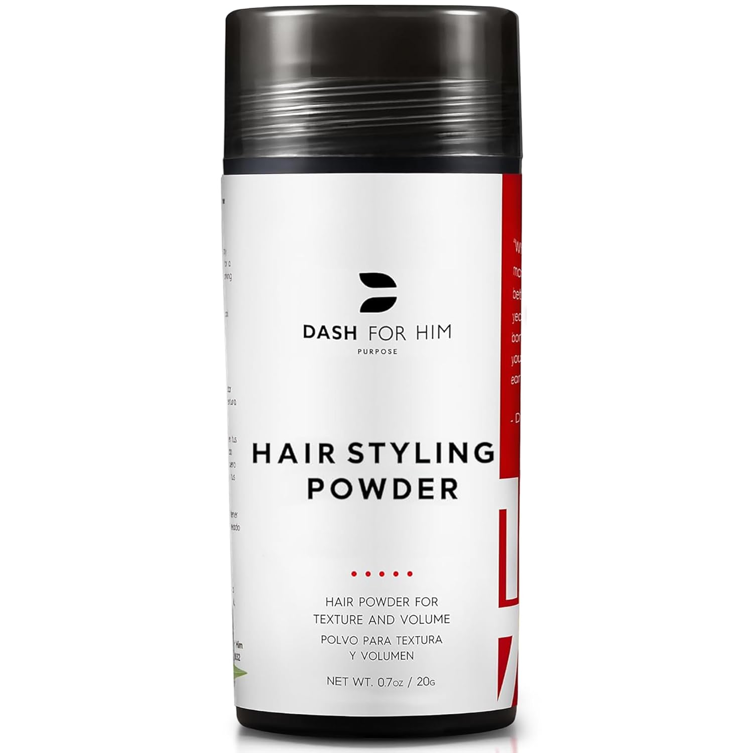 Instant Volume Hair Texture Powder for Men - Lightweight Volumizing Styling Dust for Men with Passionfruit Oil -