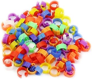 for Leg Rings 100 Pieces Chicken Hen Poultry for Bird Duck Parrot Clip for Home Garden Yard Small Poultry