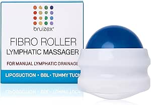 Bruizex Lymphatic Drainage Massager, Massage Roller Ball, Fibro Body Roller for Fibrosis Treatment, Liposuction, 360 Lipo, Tummy Tuck & BBL Post Surgery Recovery