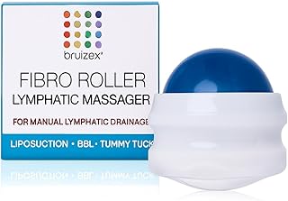 Lymphatic Drainage Massager: Fibro Roller for Fibrosis Massage and Treatment I for Post Surgery Recovery After 360 Lipo, Tummy Tuck, BBL I Works with lipofoam, Foam Pads, Faja I