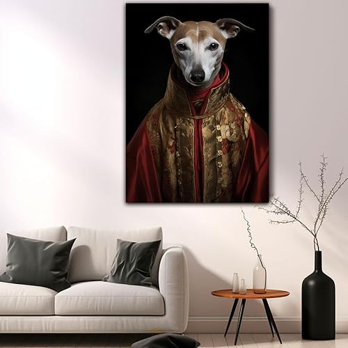 Miniatura 1186 de Thuan Chow Chow Retrato de mascota con disfraz real de perro en un disfraz retrato de perro con vestimenta Retrato medieval de mascota retrato