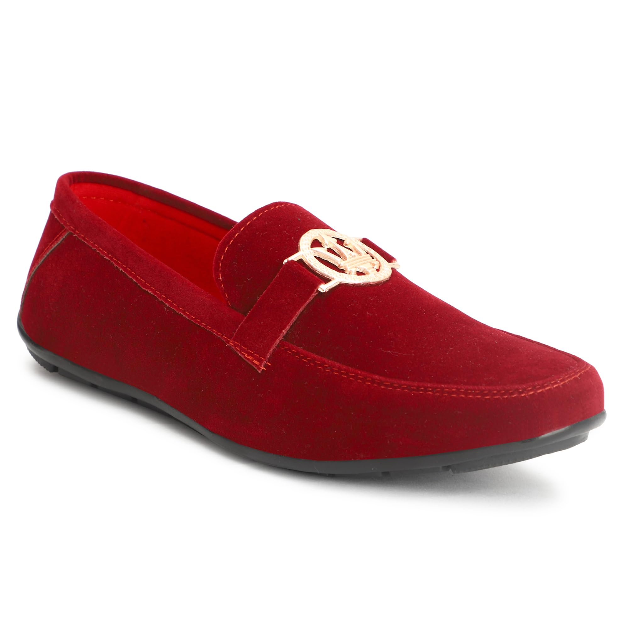 LEE Greem Mens Velvet Slip On Stylish Loafer LG_1801_RED_10 (B0D576HJ3Y) Amazon Price History, Amazon Price Tracker