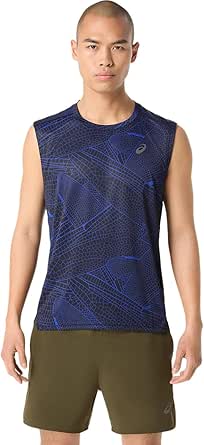 asics(アシックス) ランニング グラフィックスリーブレスシャツ