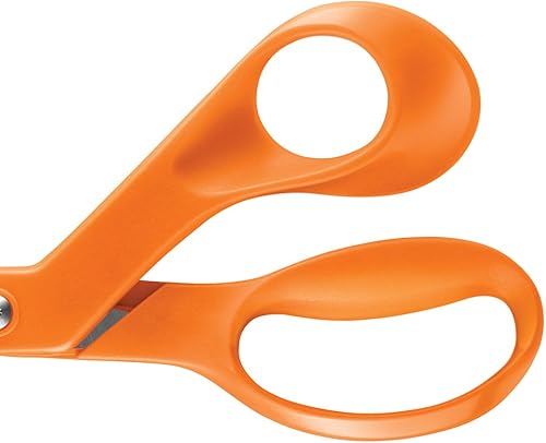 Miniatura 6 de Fiskars SoftGrip Tijeras de titanio (8 pulgadas) + tijeras originales de mango naranja Fiskars (8 pulgadas)