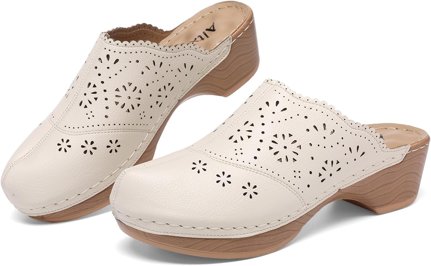 Altxic Women's Cut-Out Vamp Comfortable Slip On Open Back Mule Clogs - Image 6